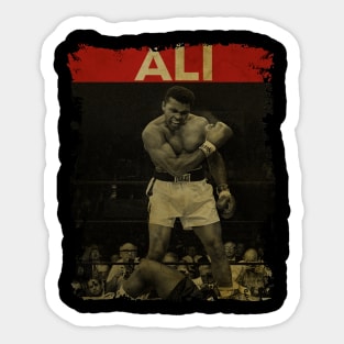 TEXTURE ART- MuhammadAli - RETROSTYLE Sticker